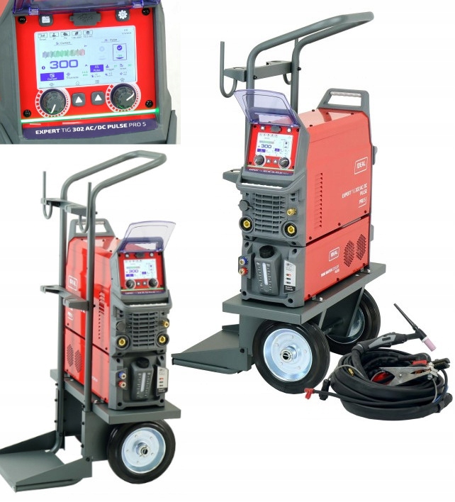 Spawarka IDEAL EXPERT TIG 302 AC/DC Pulse Pro5 LCD W MMA ALUMINIUM 400V