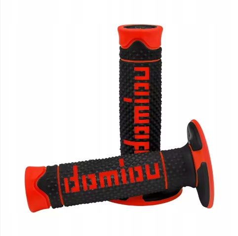 Manetki DOMINO CROSS ENDURO QUAD gumy GRIP POMARAŃCZOWE