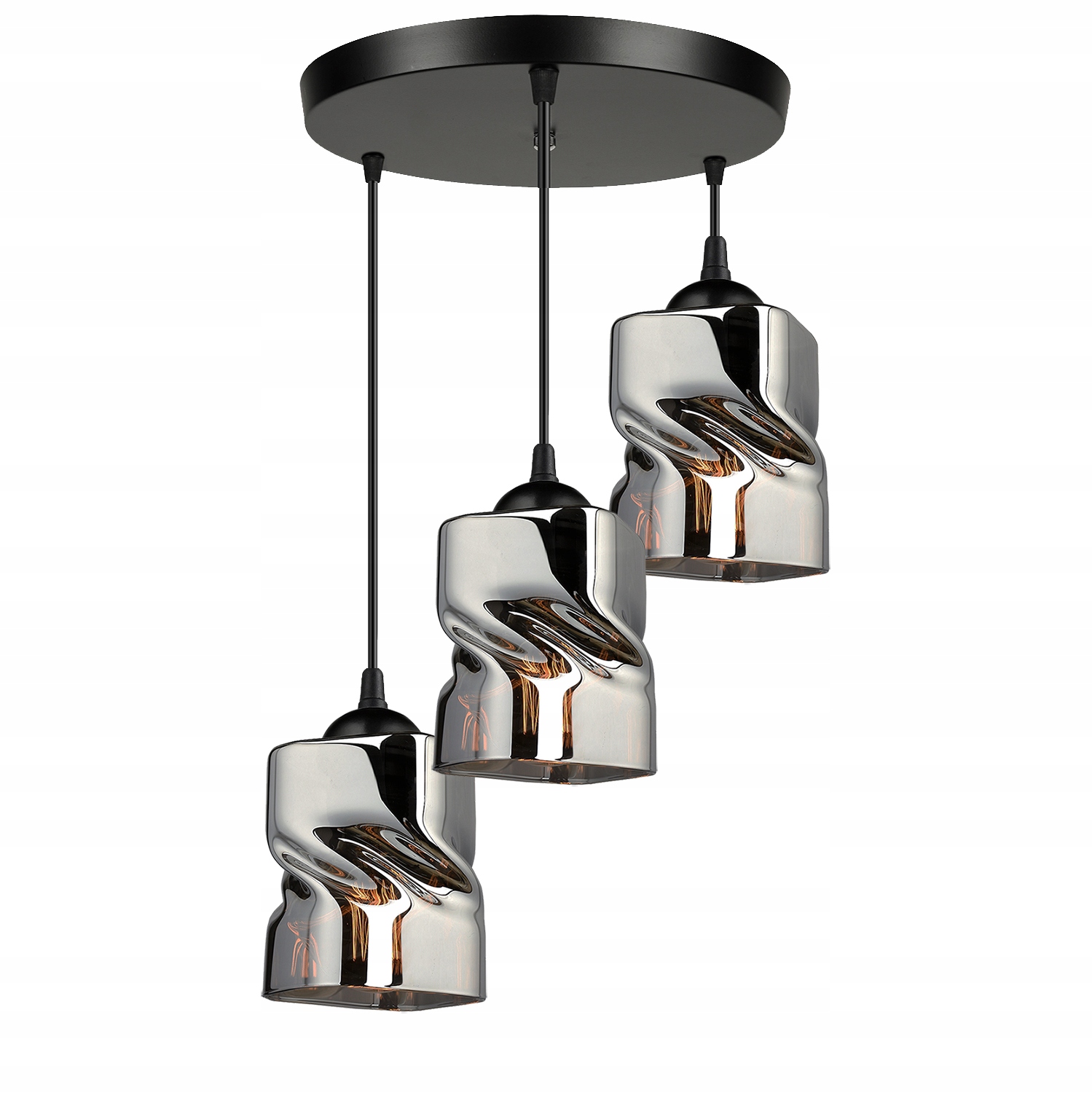 

Lampa Wisząca Sufitowa Żyrandol Plafon Led szklana