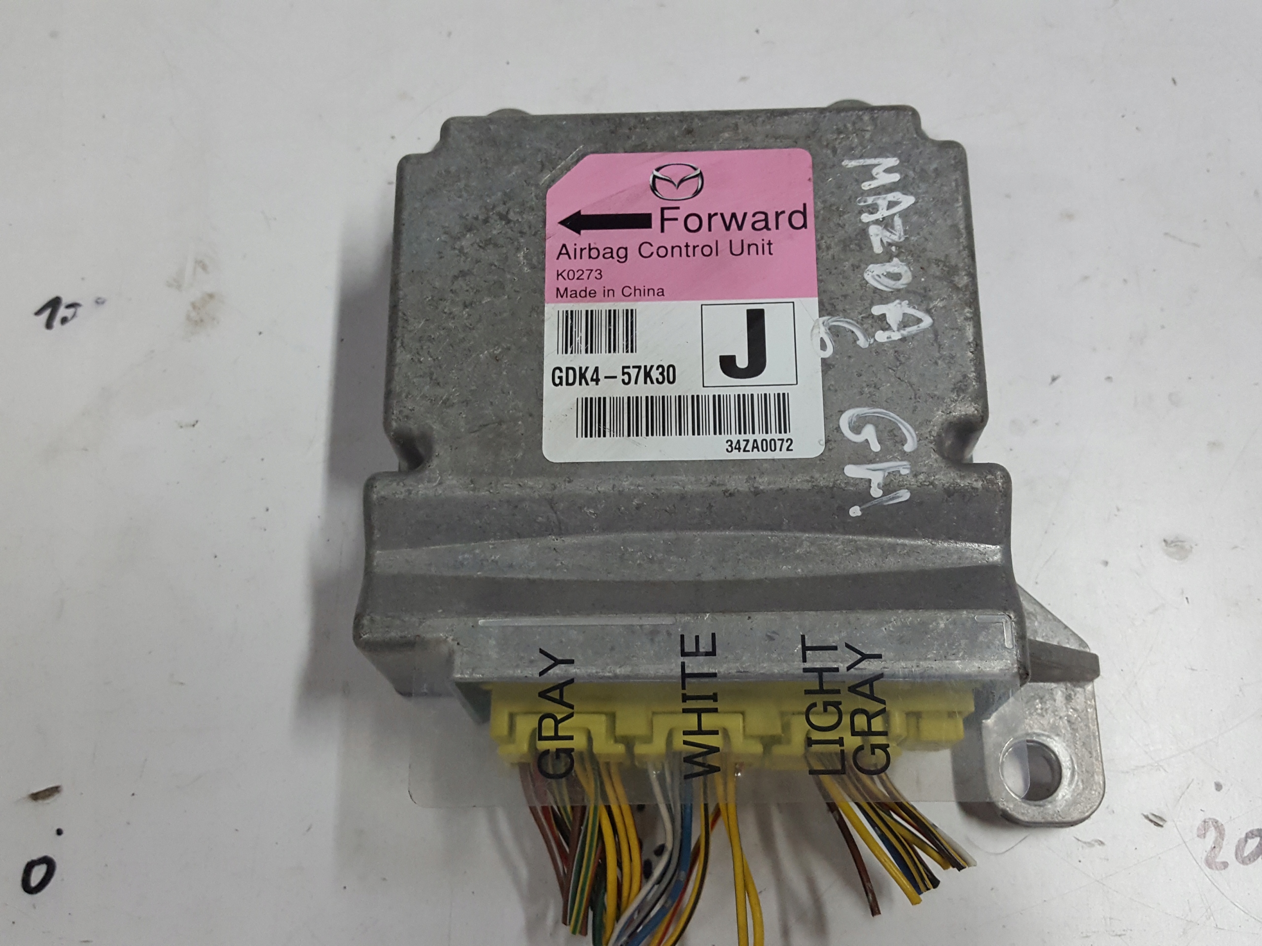 MAZDA 6 II 08-13r GH MODUŁ SENSOR PODUSZEK AIRBAG GDK4-57K30