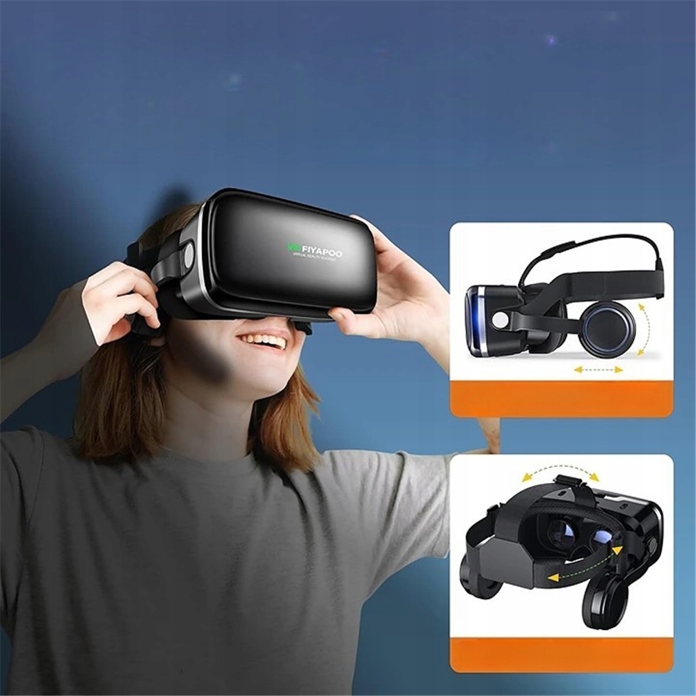 Okulary Vr G04E Wysokiej Rozdzielczości Immersyjne Do Gier I Filmów