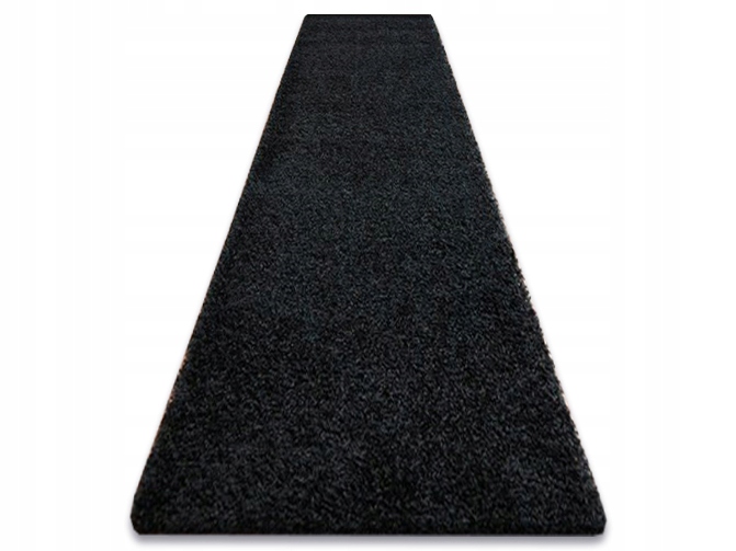 

Gruby Miękki Chodnik Shaggy 90 cm czarny ^*Q2716