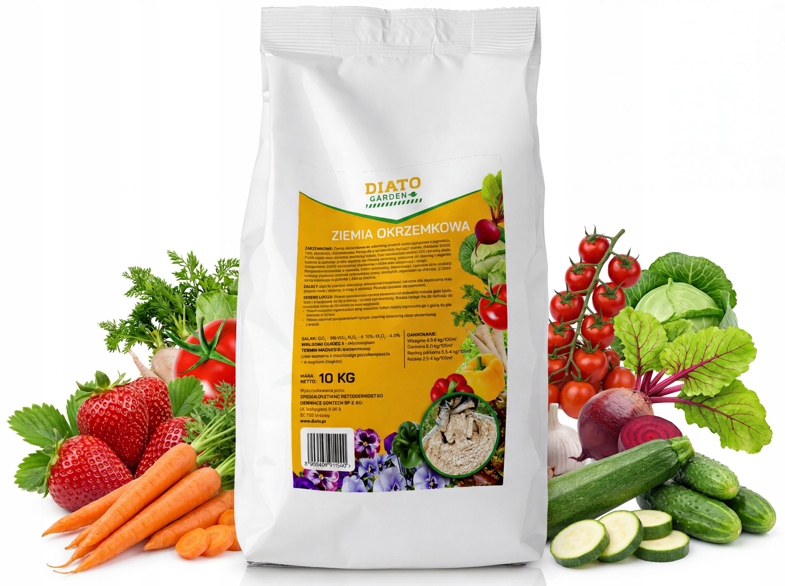 Ekologické hnojivo Křemelina 20 kg Univerzální pro rostliny Půdy Prach