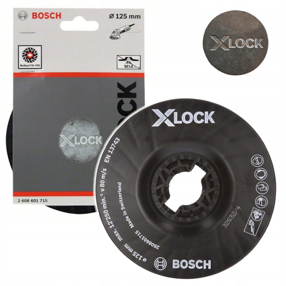 

Talerz oporowy Bosch X-lock 125mm średnio twardy