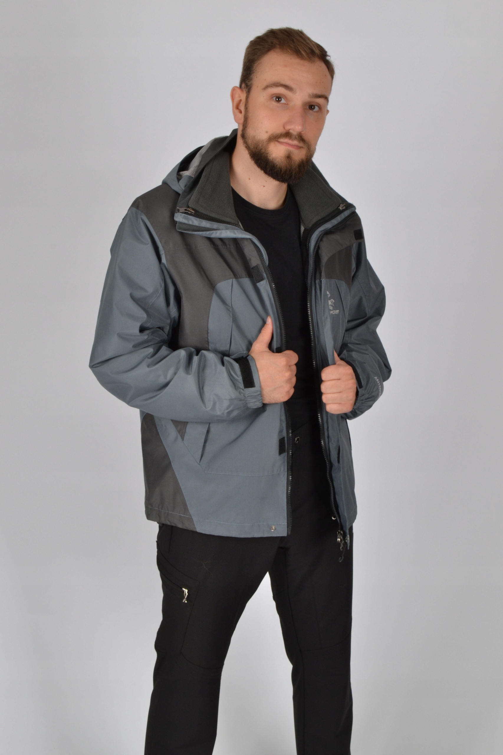 Wyprzedaż! Kurtka męska 3w1 z polarem SKORPIONER rozmiar S Rozmiar S