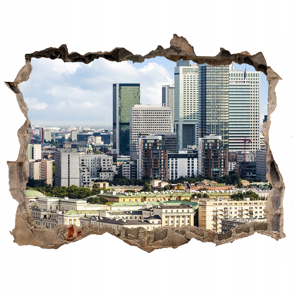 

Fototapeta dziura na ścianę 3d Warszawa Polska