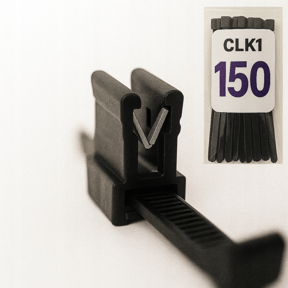 Stahovací páska parapetová svorka Sada 100 Kusů