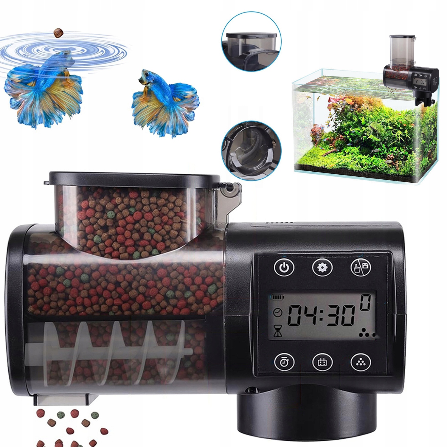 Levně Automatické Krmítko Pro Ryby S Manuálním Režimem Krmení