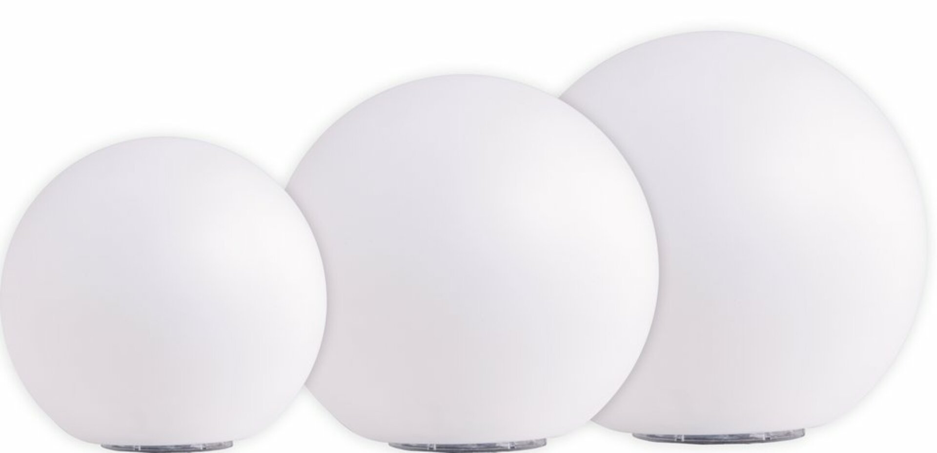 Heitronic solárne Led gule Boule 3ks set 200,250,300mm 35422