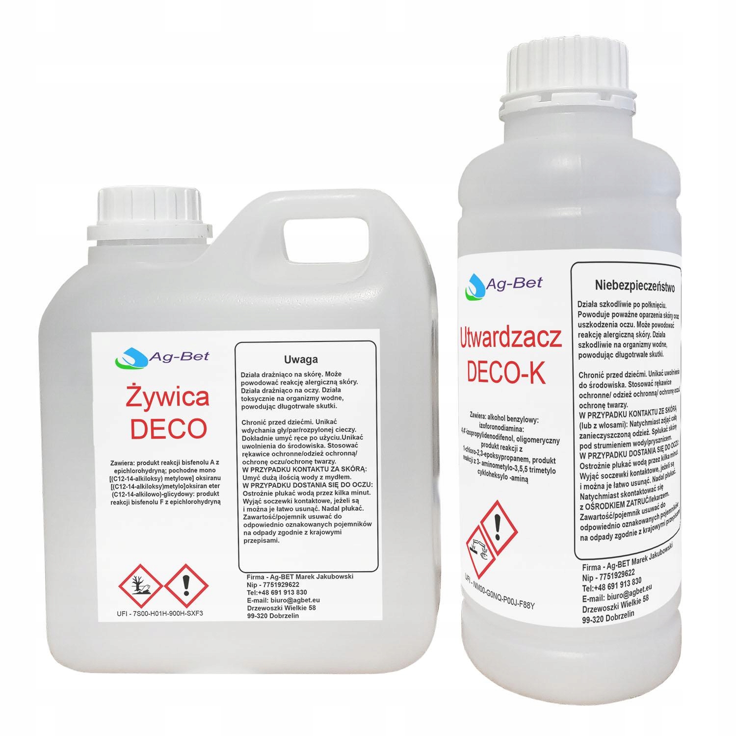 

Żywica Epoksydowa zalew do 5 cm . Deco K 2,5 kg