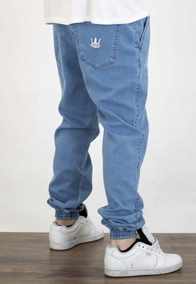 Kalhoty Jigga Wear Crown Jogger Jeans sky blue