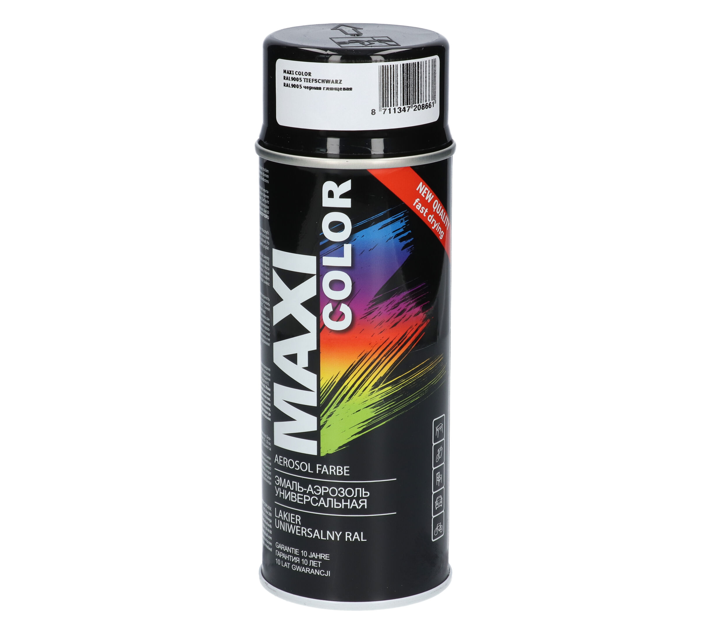 

Maxi Color Ral 9005 Farba Lakier Czarny Głęboki