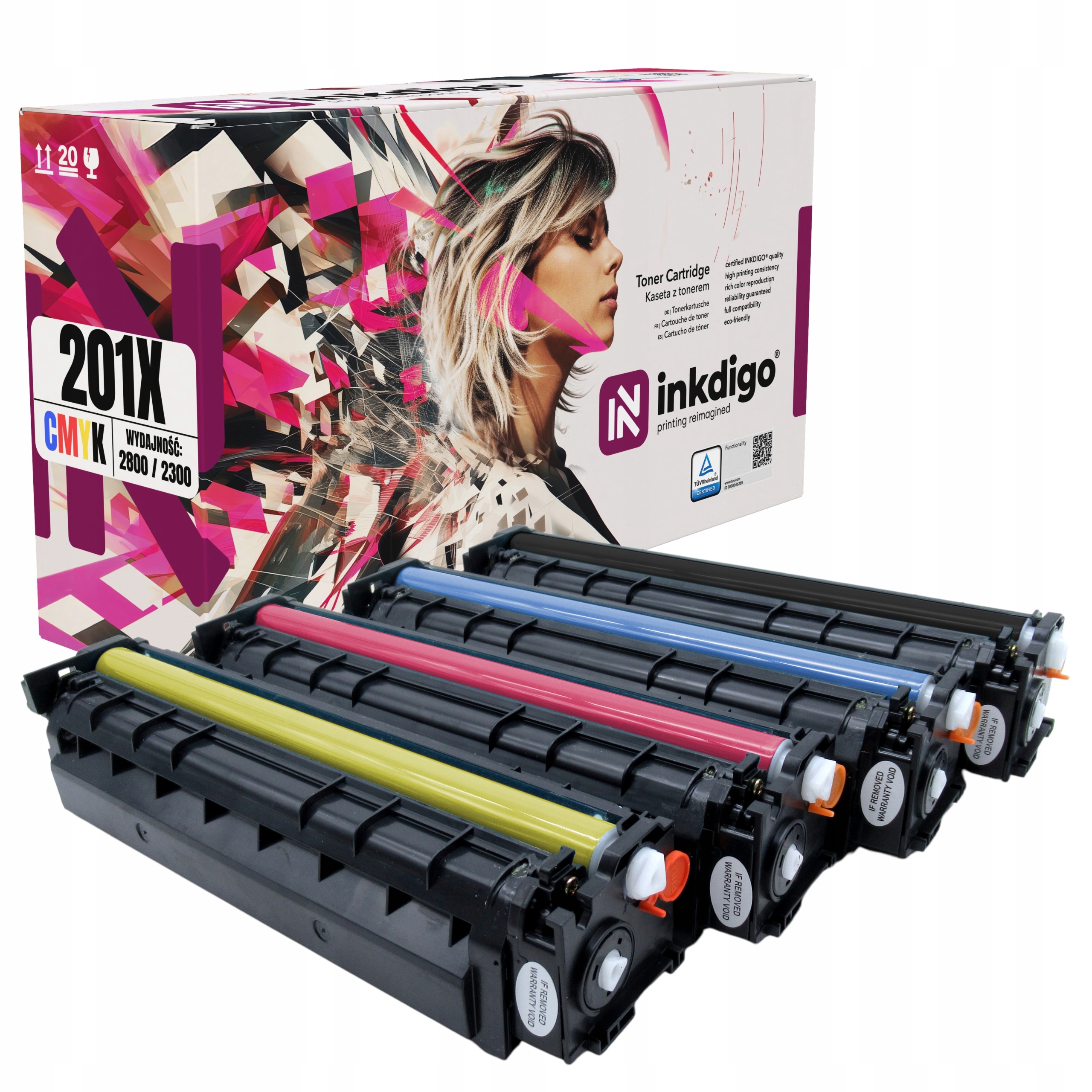 Zamiennik XL 201X CF400 Tonery do Hp Color Laserjet Pro Mfp M277dw M252dw