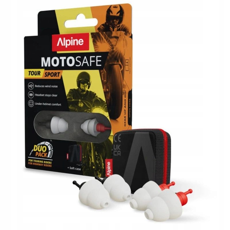 Zatyczki Stopery Do Uszu Alpine Motosafe Tour Sport Zestaw 111.23.112