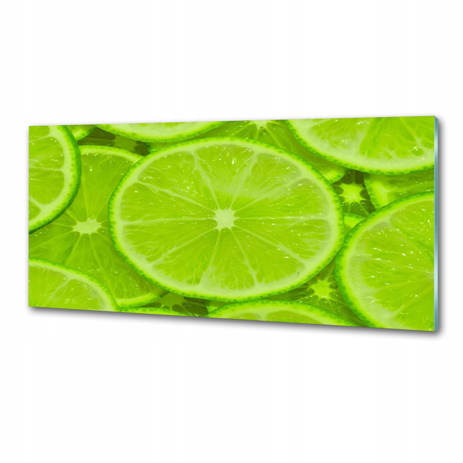 Sklenený panel do kuchyne Limetka 125 x 50 cm Lepidlo