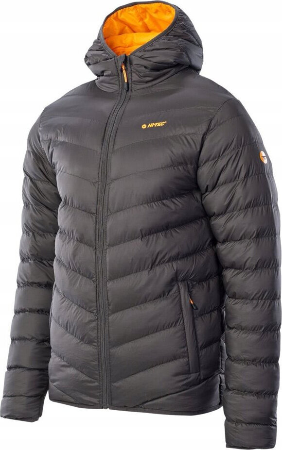 Pánská Péřová Bunda S Kapucí Prošívaná Salrin Hi-tec, Velikost L