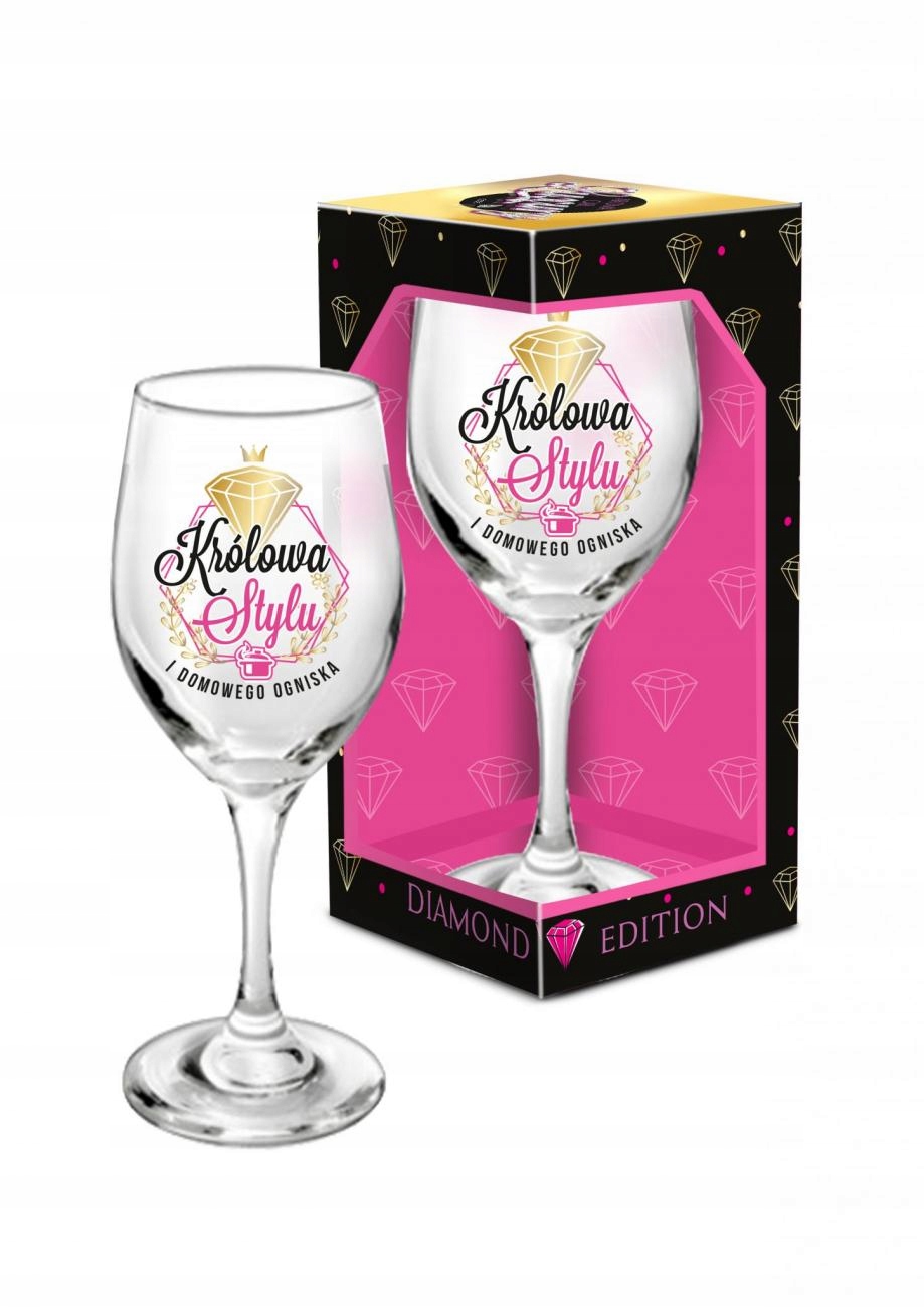 

Diamond kieliszek do wina 220ml Królowa stylu