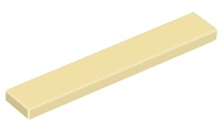 

Lego Tile 1x6 Tan 6636 Nowy