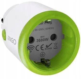 Engo Eplugwifi WiFi Smart Plug 16A Pomiar energii Tuya Alexa