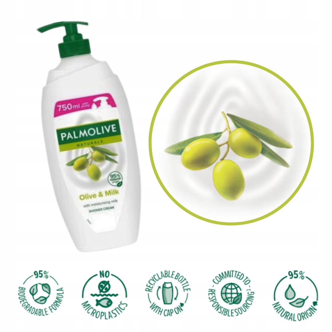 Żel pod prysznic PALMOLIVE Naturals Olive&Milk 750ml x2 EAN (GTIN) 8714789526478