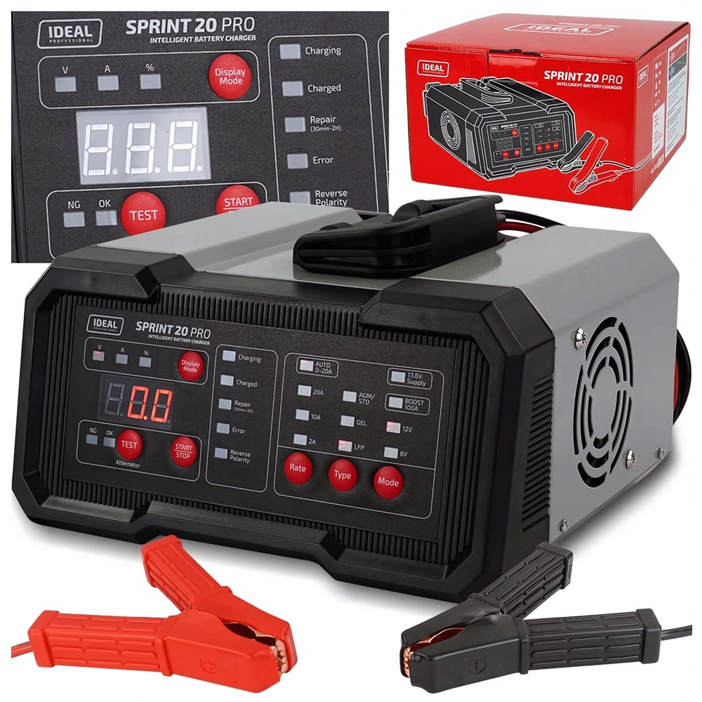 Usmerňovač nabíjania a štartovania akumulátorov Ideal Sprint 20 Pro 6/12V