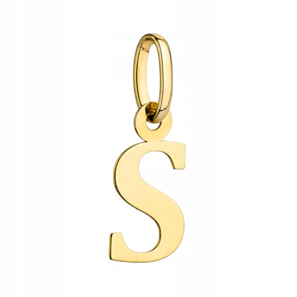 Zlatý přívěsek ryzosti 585, písmeno S, velký, 0.51 g, elegantní šperk