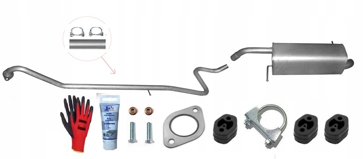 Ford Fiesta 1.4 1.6 TDCi (2008-2012) Trubka Tlumič bonus