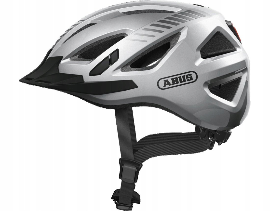 Kask rowerowy miejski Abus Urban-I 3.0 Signal Silver L (56-61cm)