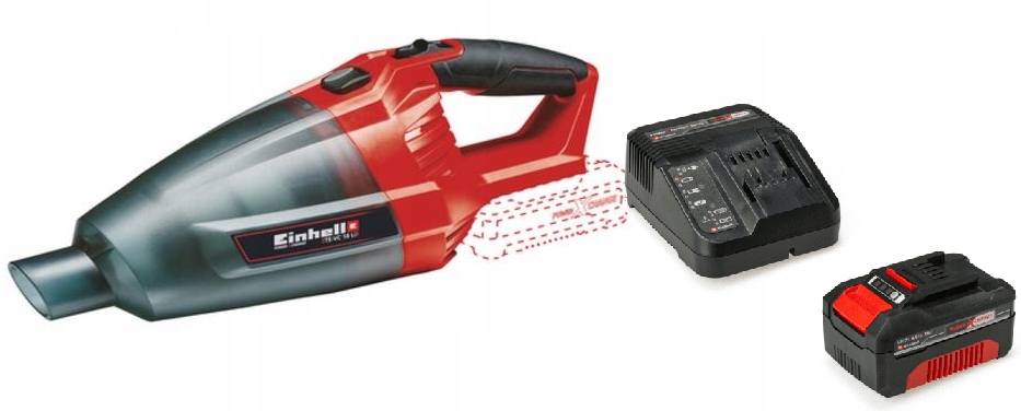 Vysavač Einhell Te-vc 18 Li 2347120 Sada Akumulátor 4,0 Ah