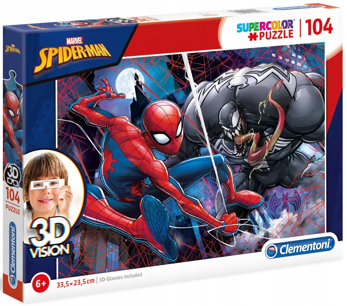 

Puzzle Marvel Spiderman 104 el. 3D Vision