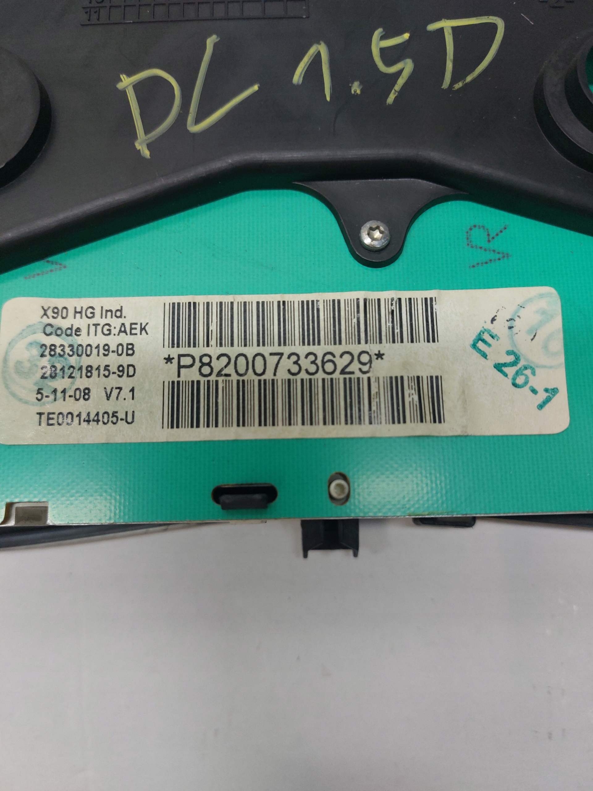dials dials DACIA LOGAN 1.5 DCI P8200733629