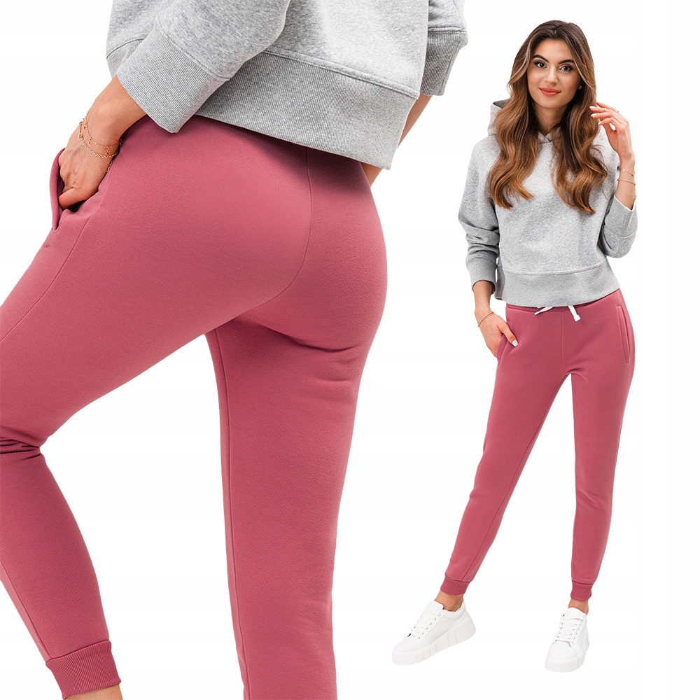 

Spodnie damskie dresy 070PLR różowe XL