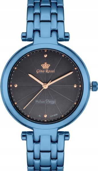 Modré dámské hodinky s černým ciferníkem, elegantní a módní dárek pro ni