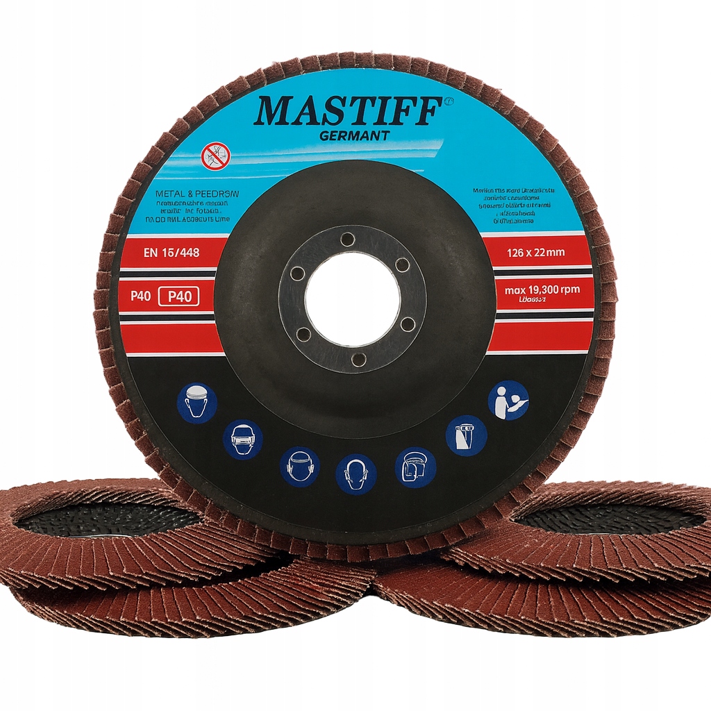 TARCZA DO SZLIFOWANIA LISTKOWA 125MM P100 10 SZT