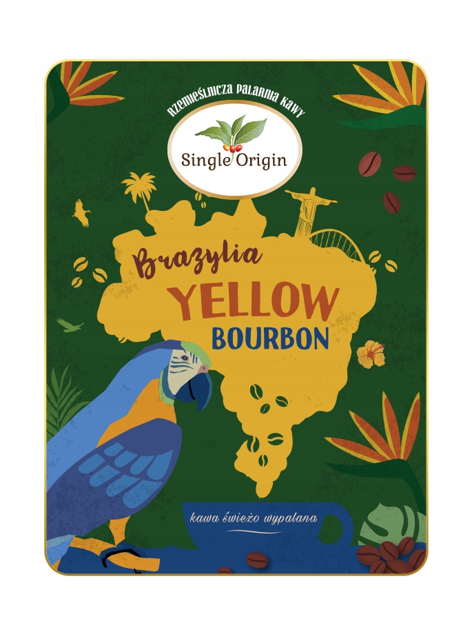 Levně Káva Brazílie Yellow Bourbon Single Origin 1 kg