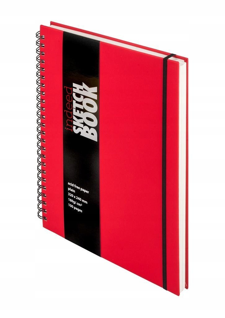 SZKICOWNIK NOTES A4+ CZERWONY, ANTRA