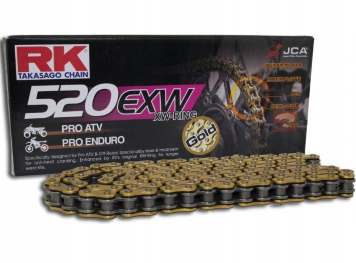 Hnacia reťaz Rk Rex Rex 150 250 Štvorkolka 07-17 Nová