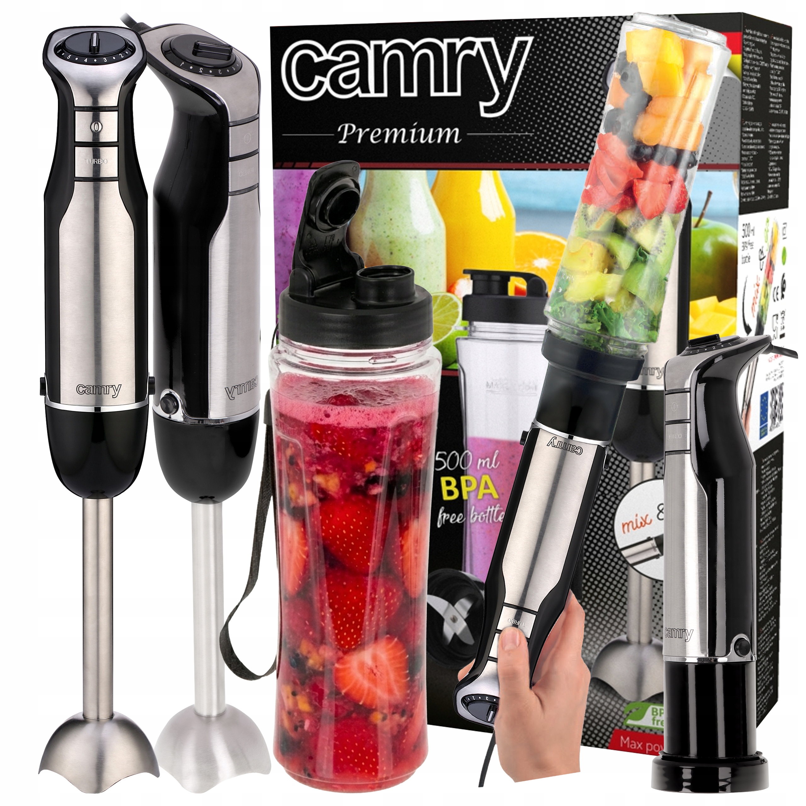 Personální Ruční Mixér Multifunkční Smoothie Mixér Lahev Na Pití Výkonný 2v1