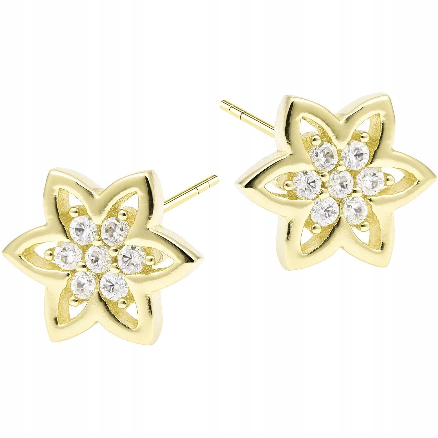 Náušnice dámské Harf zlato 585 květina