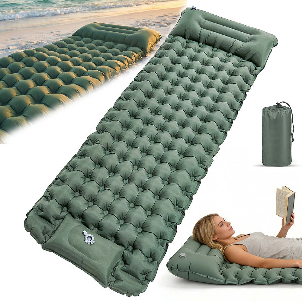 Materac Turystyczny Dmuchany Do Spania Na Biwaku Wędrówki Trekkingu