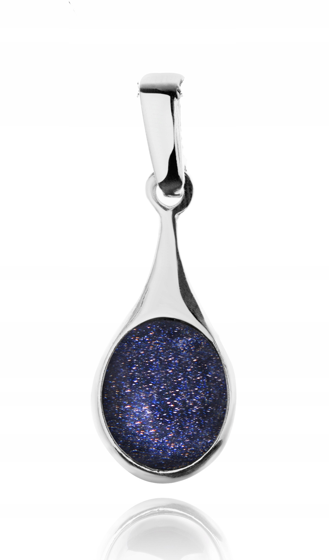 

Wisiorek Srebrna Łezka Kropla Z Nocą Kairu. PR.925