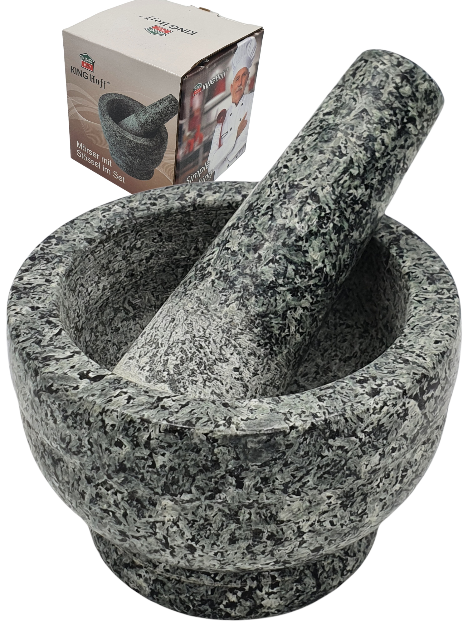 

Moździerz Granitowy kuchenny Kamienny ciężki 1,7KG