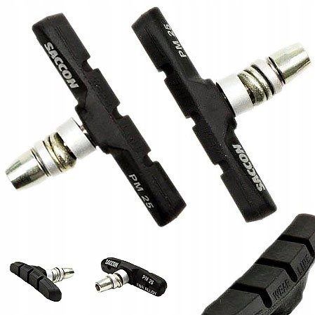 

Klocki V-Brake imbus 70mm Saccon PM25 symetryczne