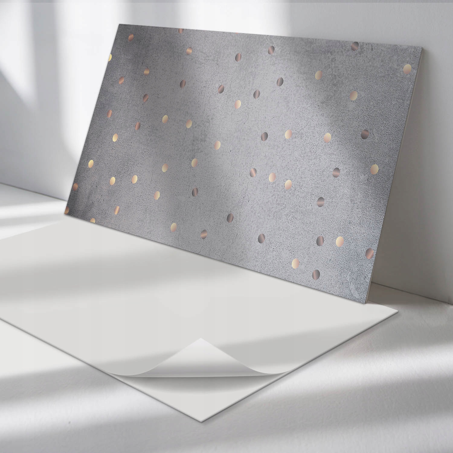 Balíček vinylových panelov s potlačou Vzor s otvormi na pozadí 6 ks 60x30 cm