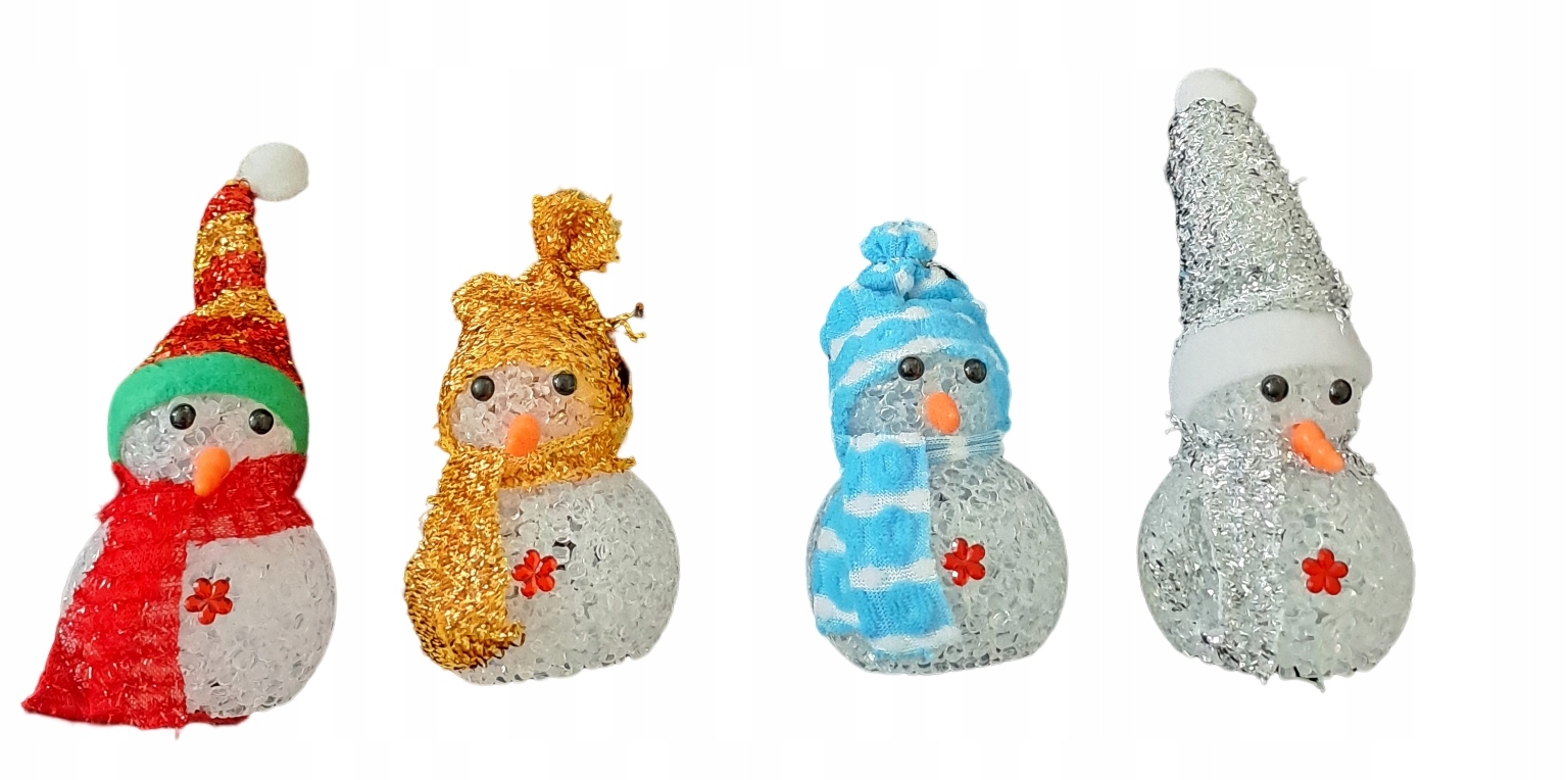 210 MAŁY BAŁWANEK ŻEL LAMPKA LED DLA DZIECI ŚWIĘTA Wysokość produktu 10 cm