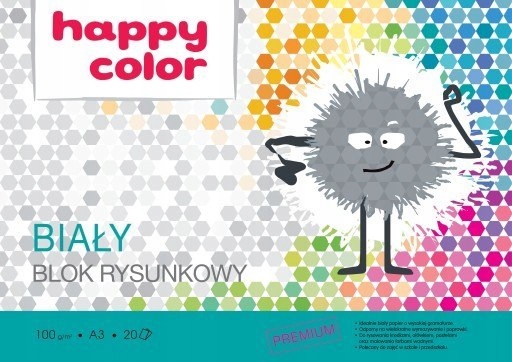 

Blok rysunkowy Happy Color A3/20 100g biały