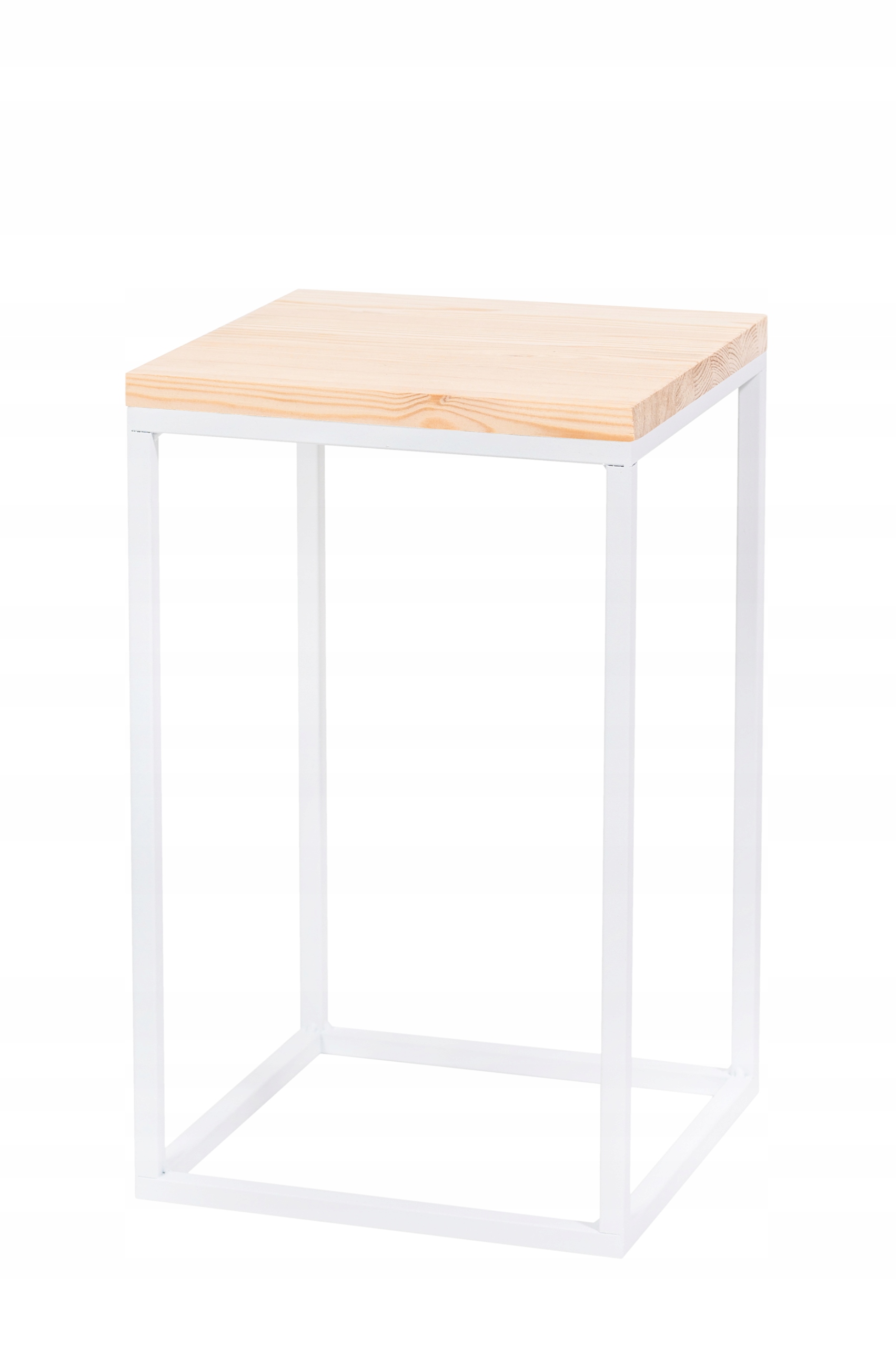 Držák Na Květináč Kovový Stojan Na Květiny Bílý 40 CM Loft Polský Výrobek