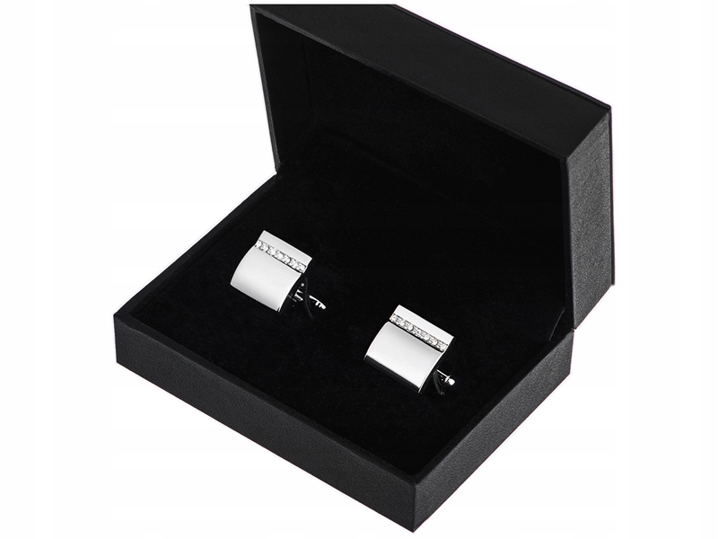 Spinki do Mankietów Koszuli Spinka + PUDEŁKO s76 Materiał mosiądz