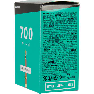 DĘTKA 700X35/45 Z WENTYLEM PRESTA 48 MM Marka Elops