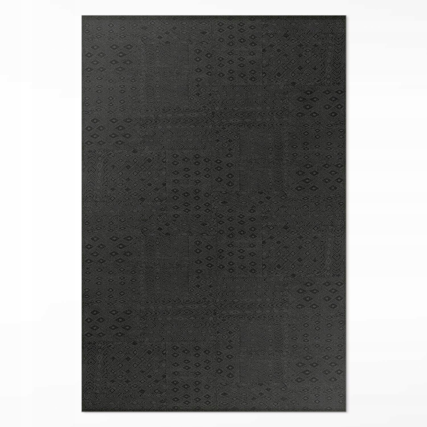 Vinylový Koberec do obývacího pokoje Tmavá textura imitace tkaniny 140 x 210 cm